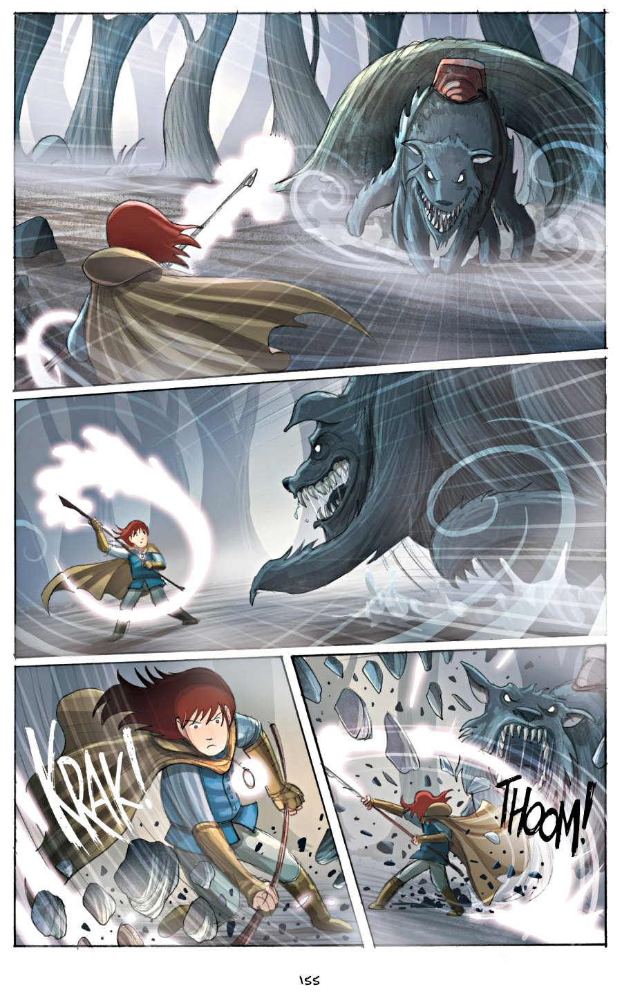 page 155 of amulet 2 stonekeeper's curse graphic novel by kazu kibuishi