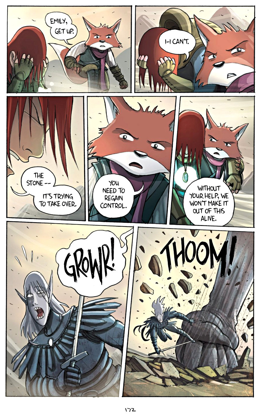 page 172 of amulet 2 stonekeeper's curse graphic novel by kazu kibuishi