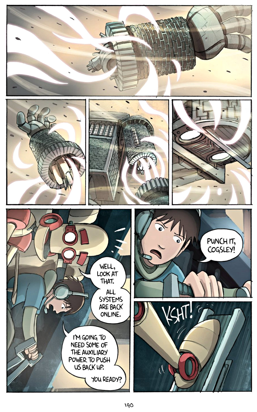 page 190 of amulet 2 stonekeeper's curse graphic novel by kazu kibuishi