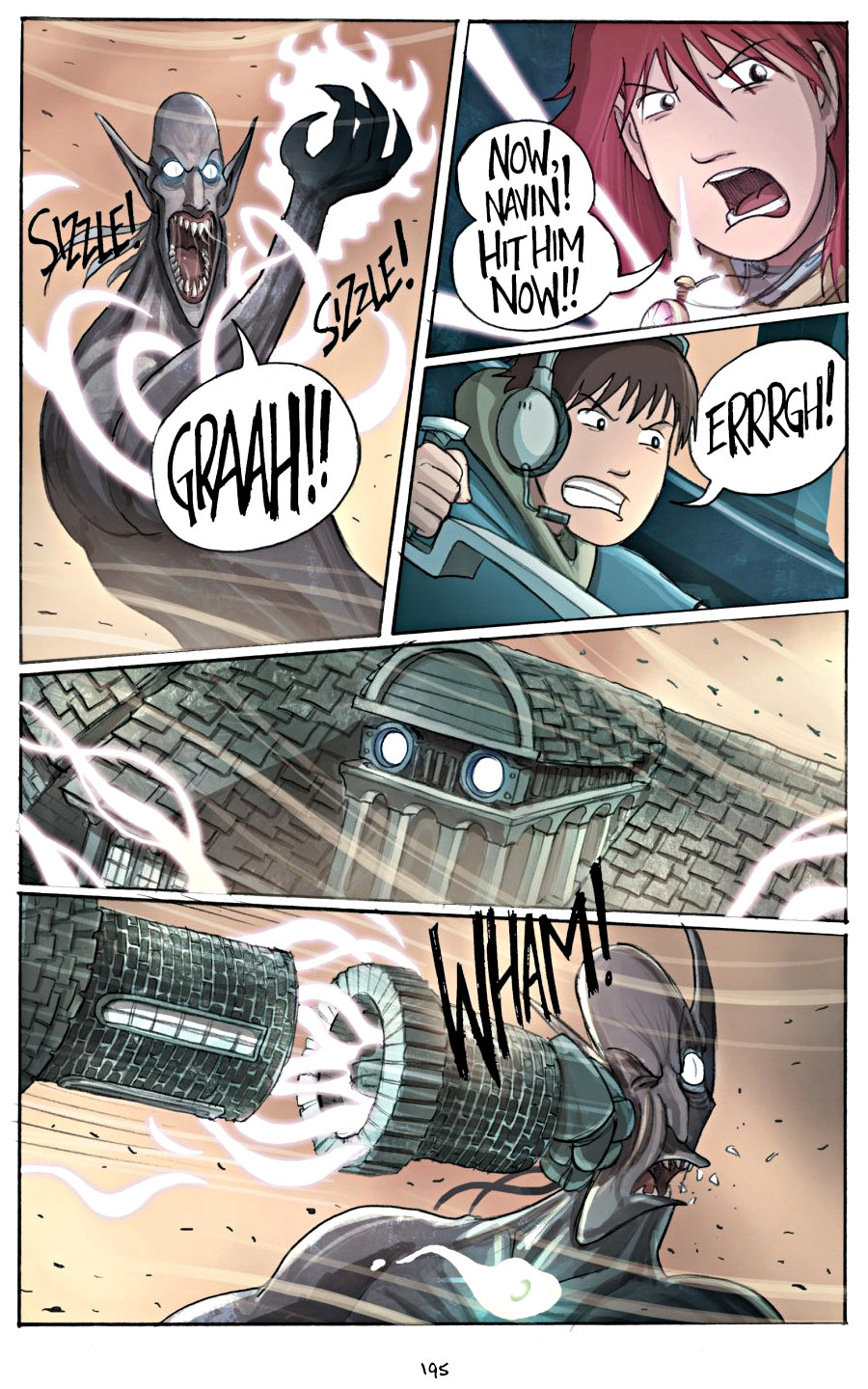 page 195 of amulet 2 stonekeeper's curse graphic novel by kazu kibuishi
