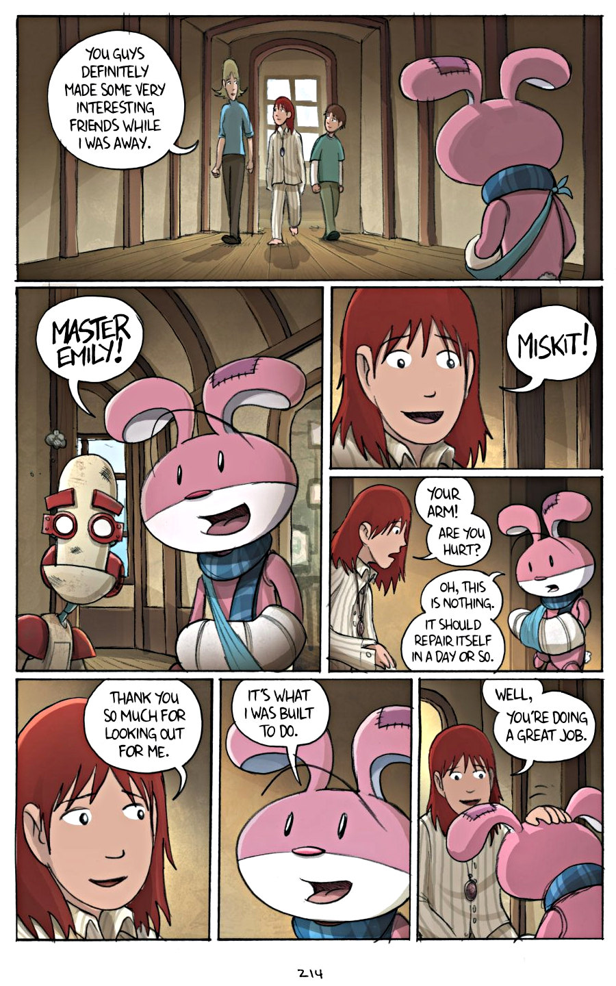 page 214 of amulet 2 stonekeeper's curse graphic novel by kazu kibuishi