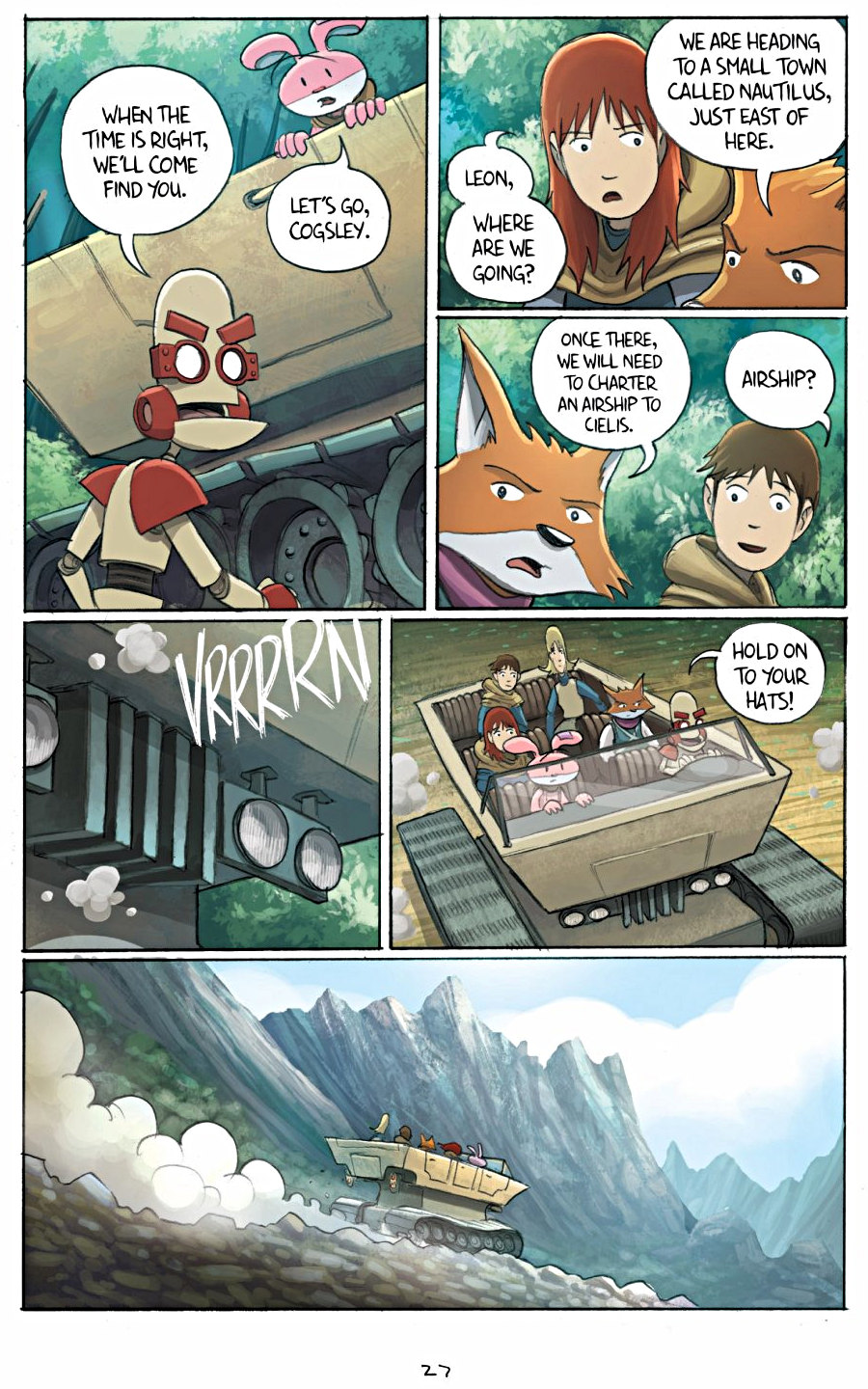 page 27 of amulet 3 cloud searchers graphic novel by kazu kibuishi