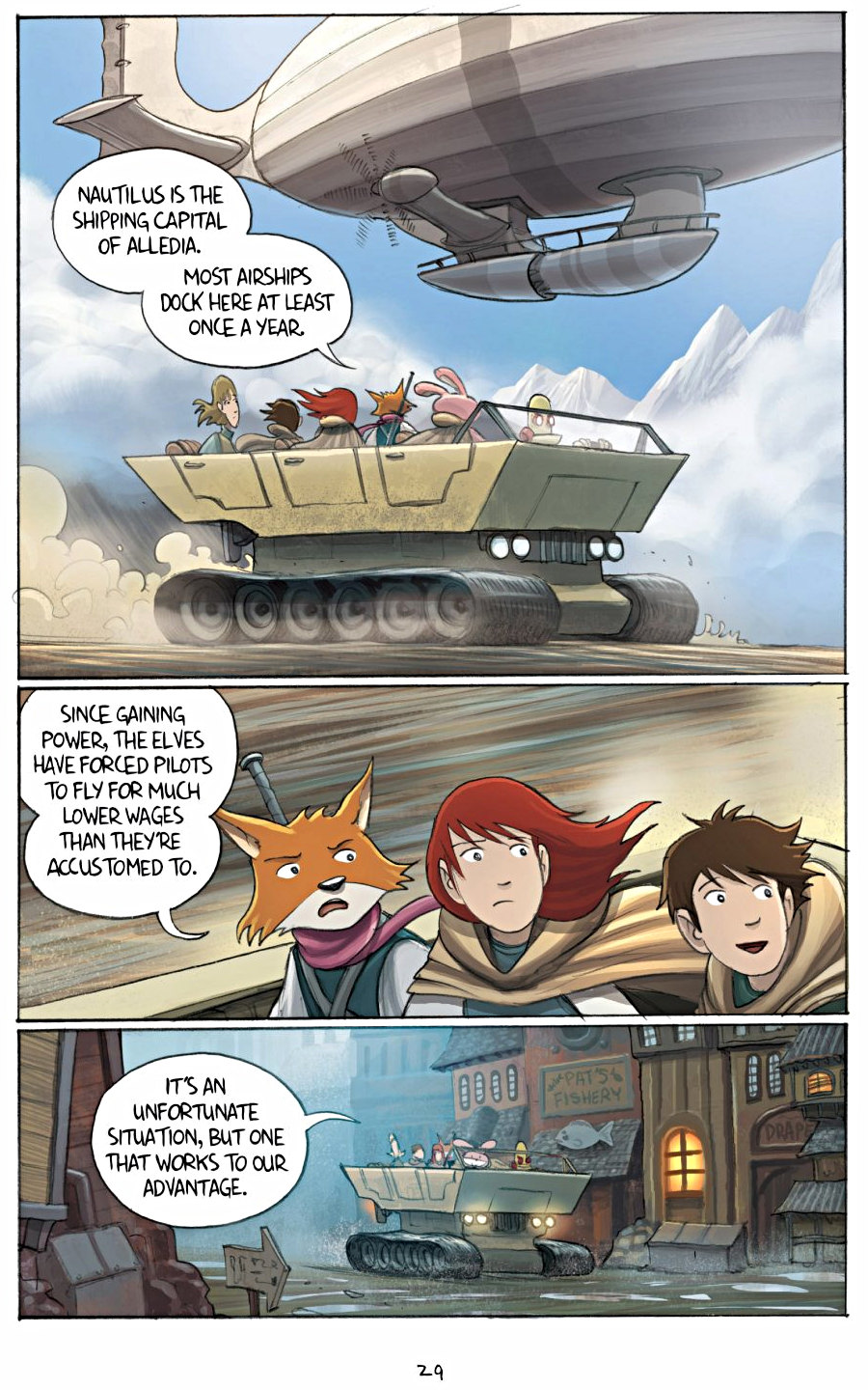 page 29 of amulet 3 cloud searchers graphic novel by kazu kibuishi