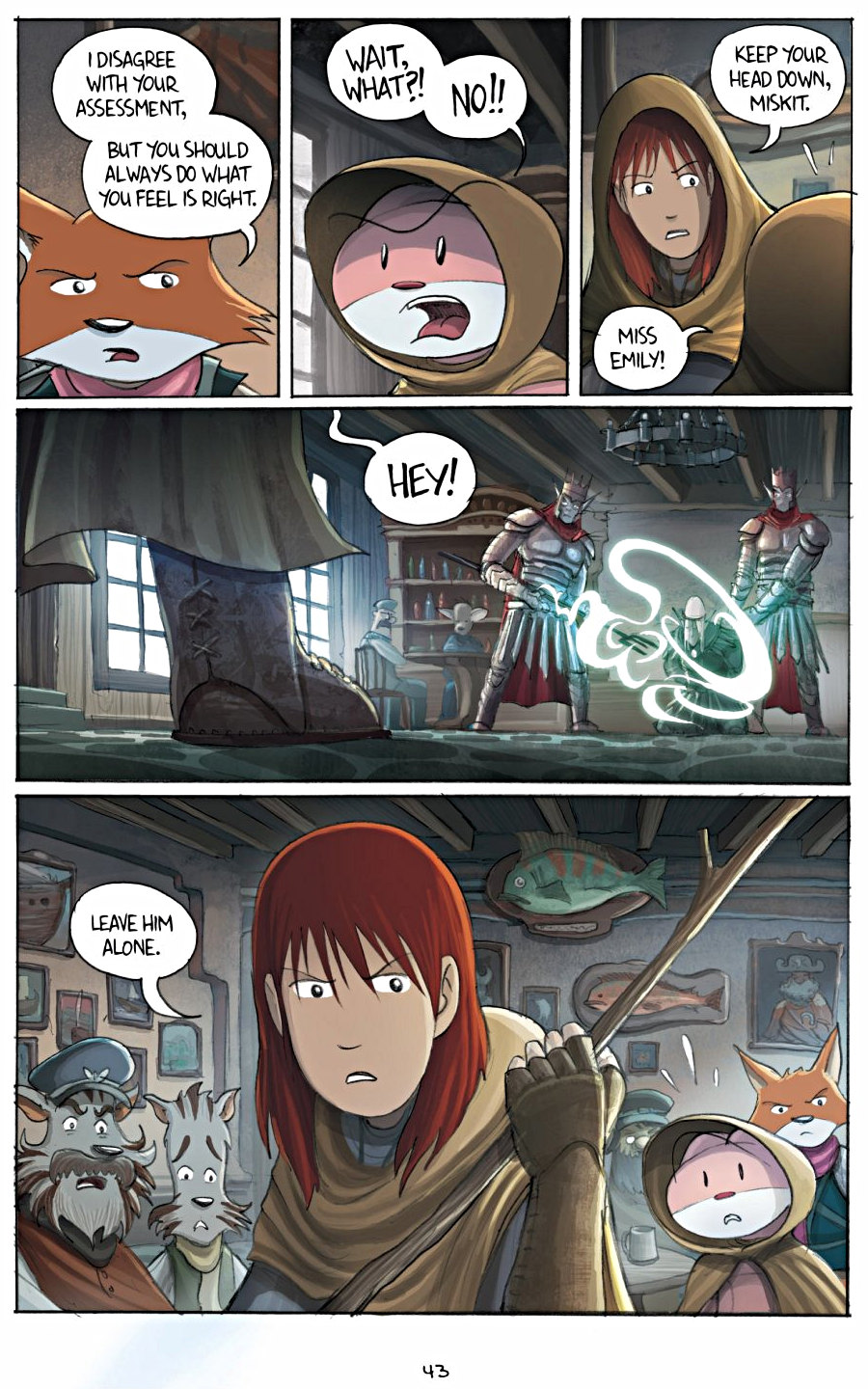 page 43 of amulet 3 cloud searchers graphic novel by kazu kibuishi