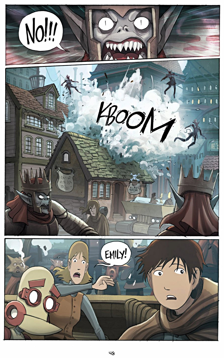 page 48 of amulet 3 cloud searchers graphic novel by kazu kibuishi