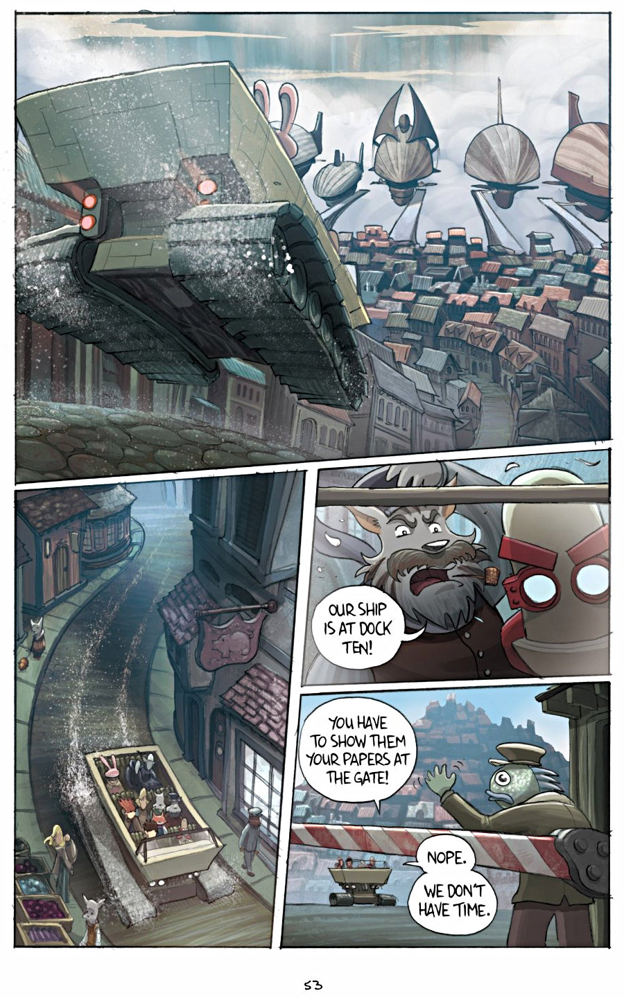 page 53 of amulet 3 cloud searchers graphic novel by kazu kibuishi