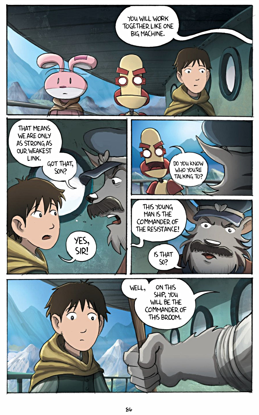 page 86 of amulet 3 cloud searchers graphic novel by kazu kibuishi