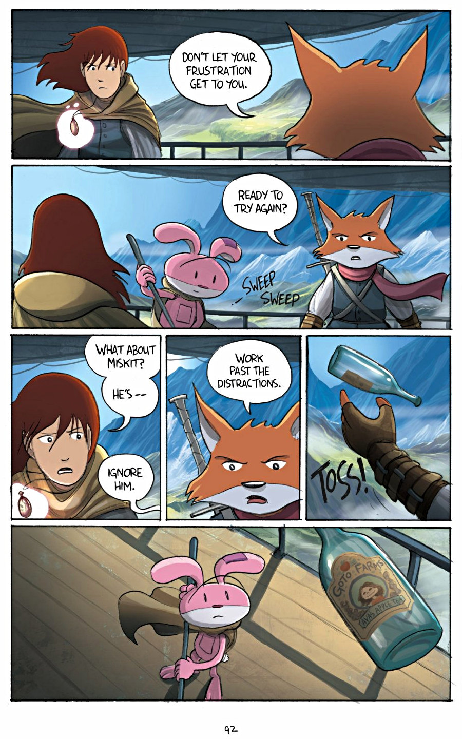 page 92 of amulet 3 cloud searchers graphic novel by kazu kibuishi