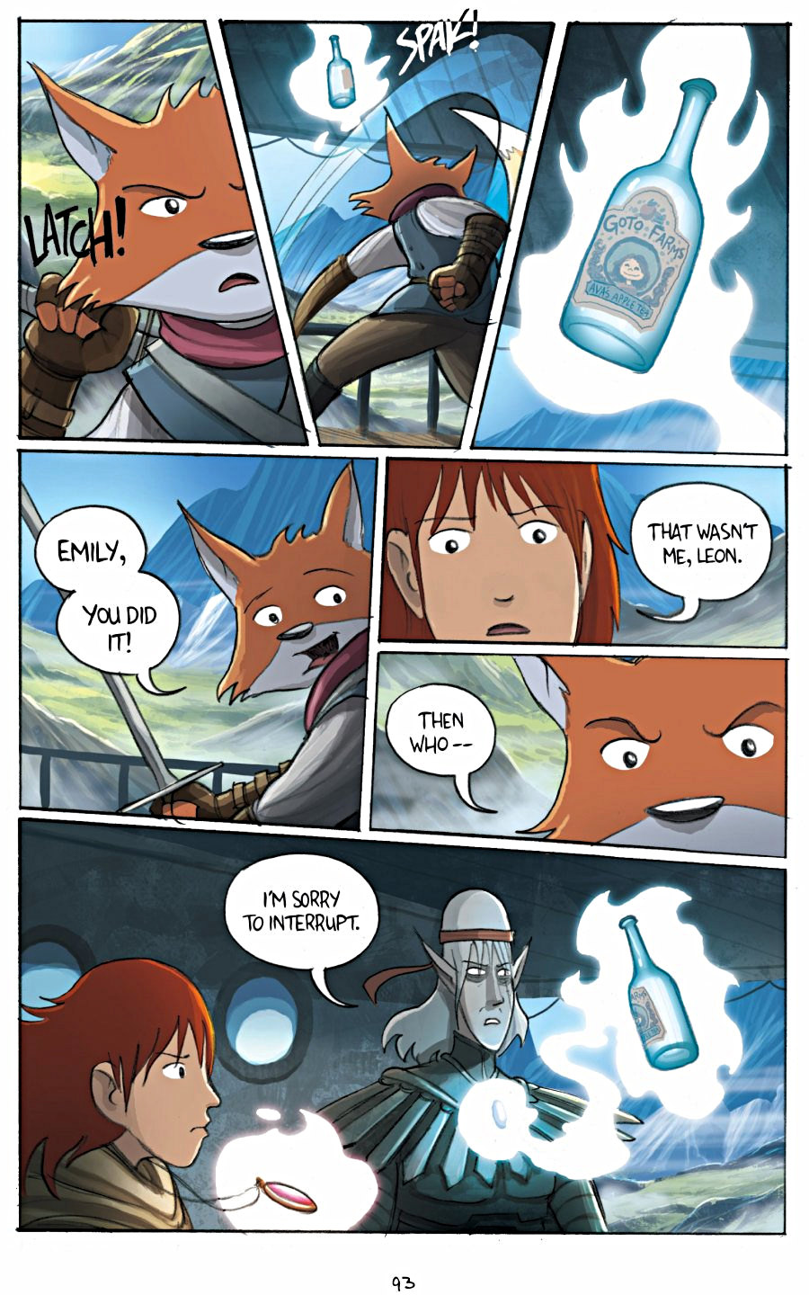 page 93 of amulet 3 cloud searchers graphic novel by kazu kibuishi