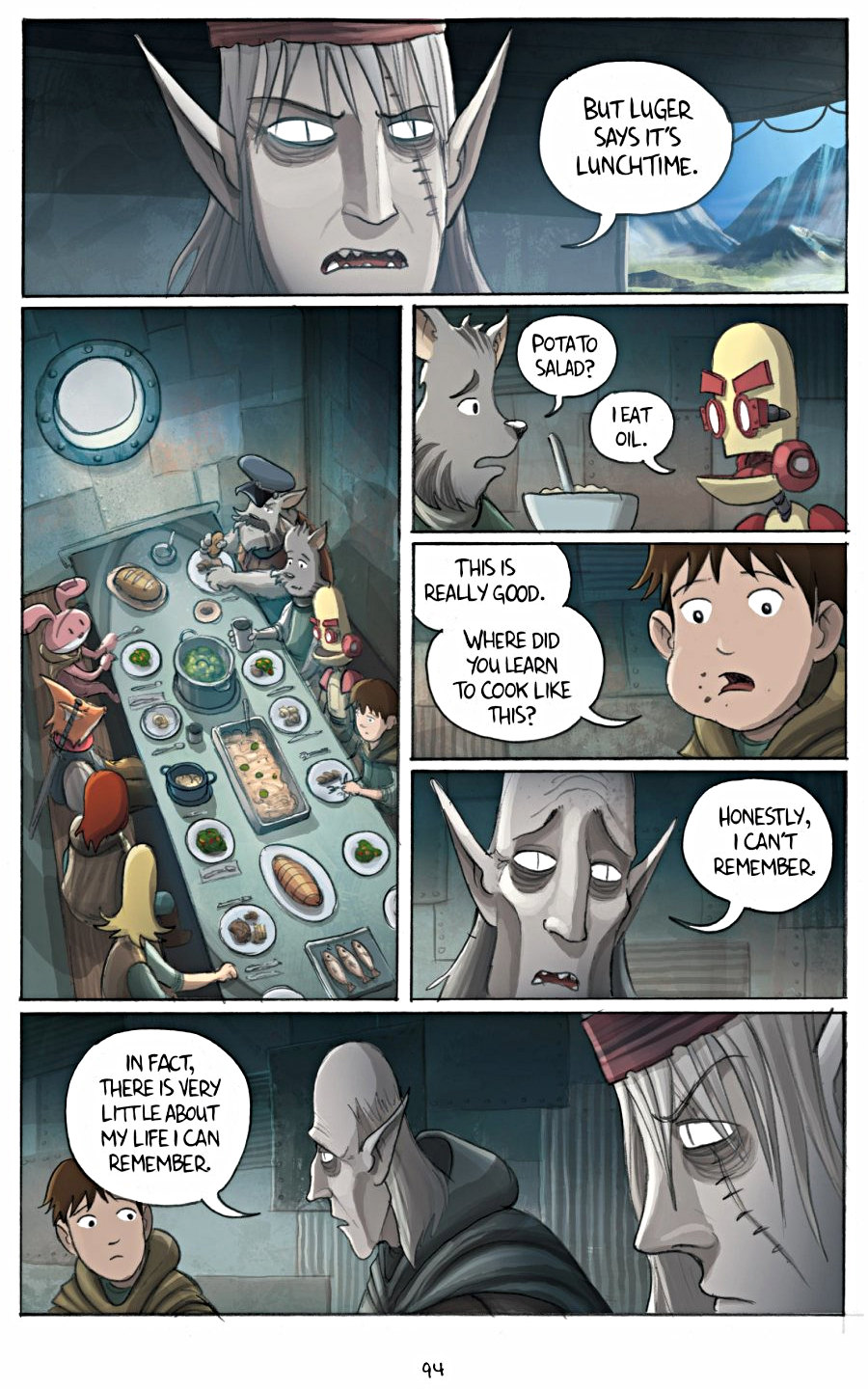 page 94 of amulet 3 cloud searchers graphic novel by kazu kibuishi