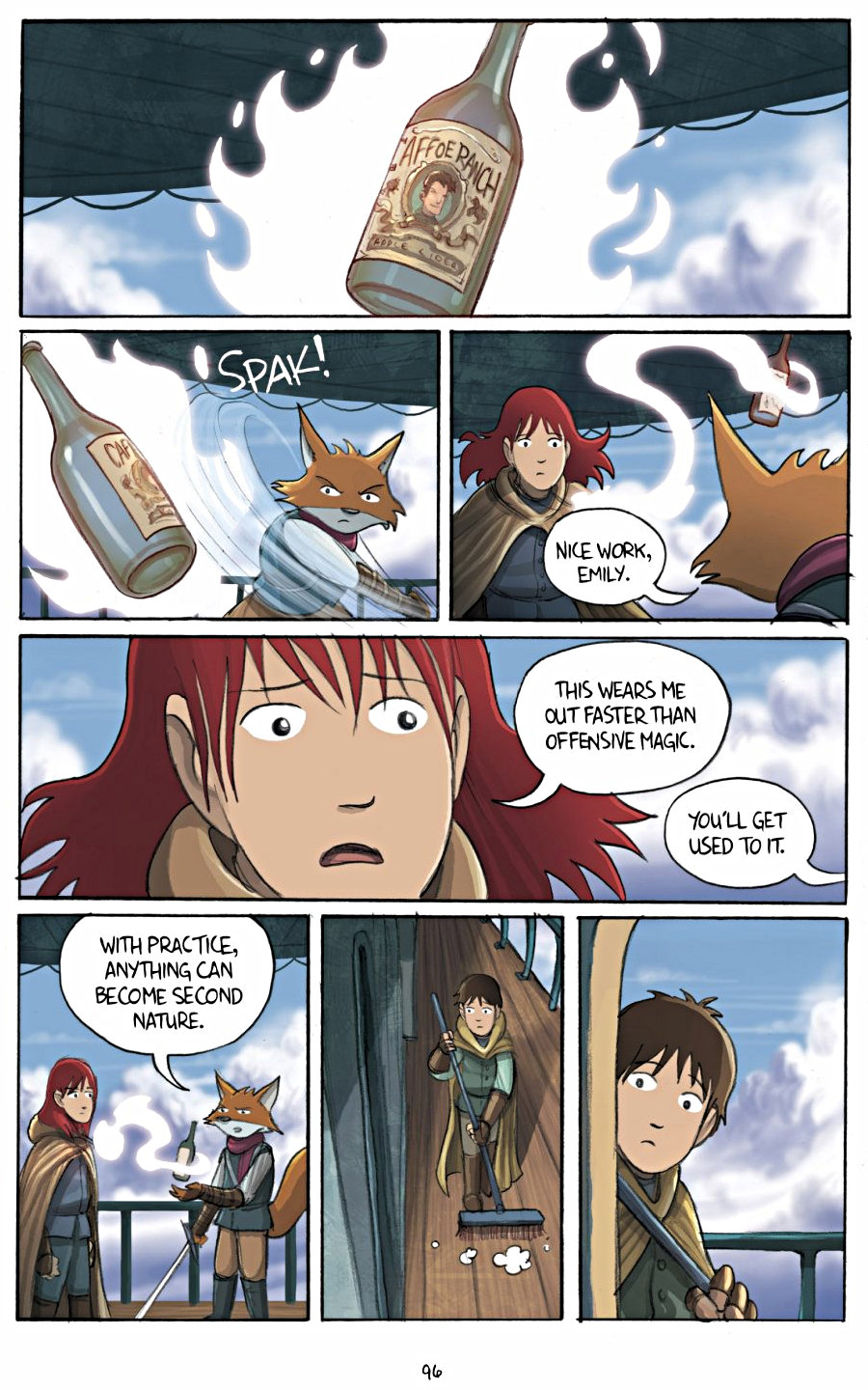 page 96 of amulet 3 cloud searchers graphic novel by kazu kibuishi