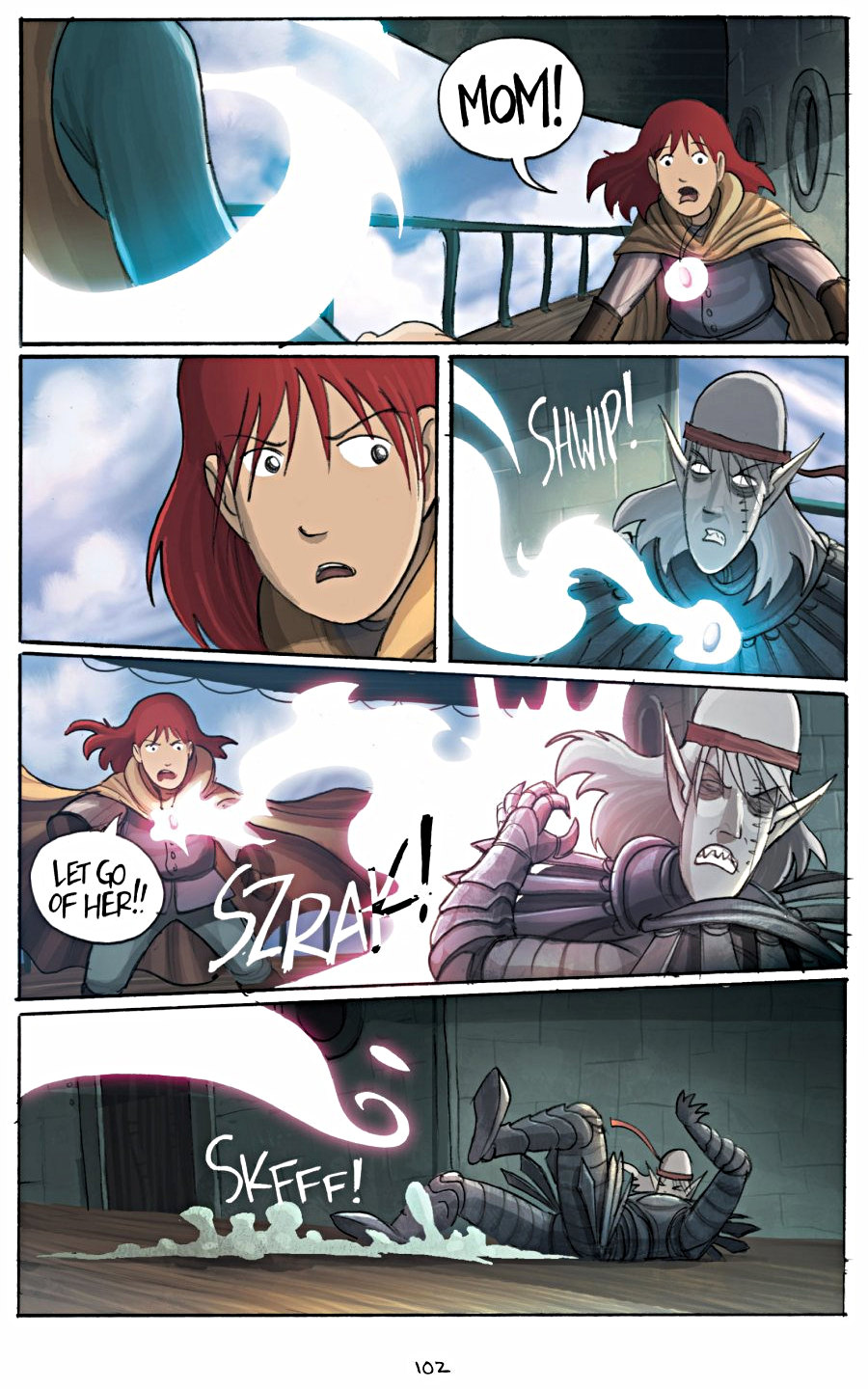 page 102 of amulet 3 cloud searchers graphic novel by kazu kibuishi