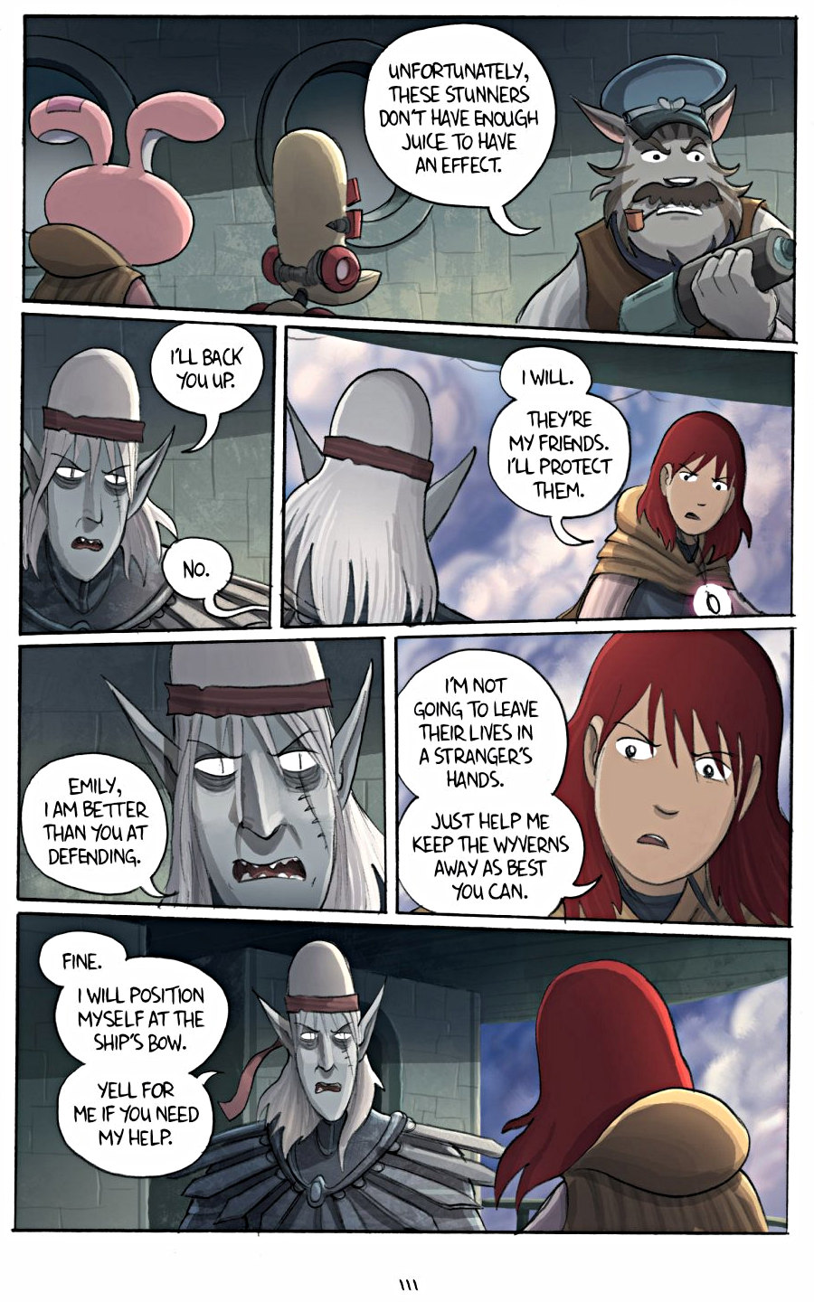 page 111 of amulet 3 cloud searchers graphic novel by kazu kibuishi