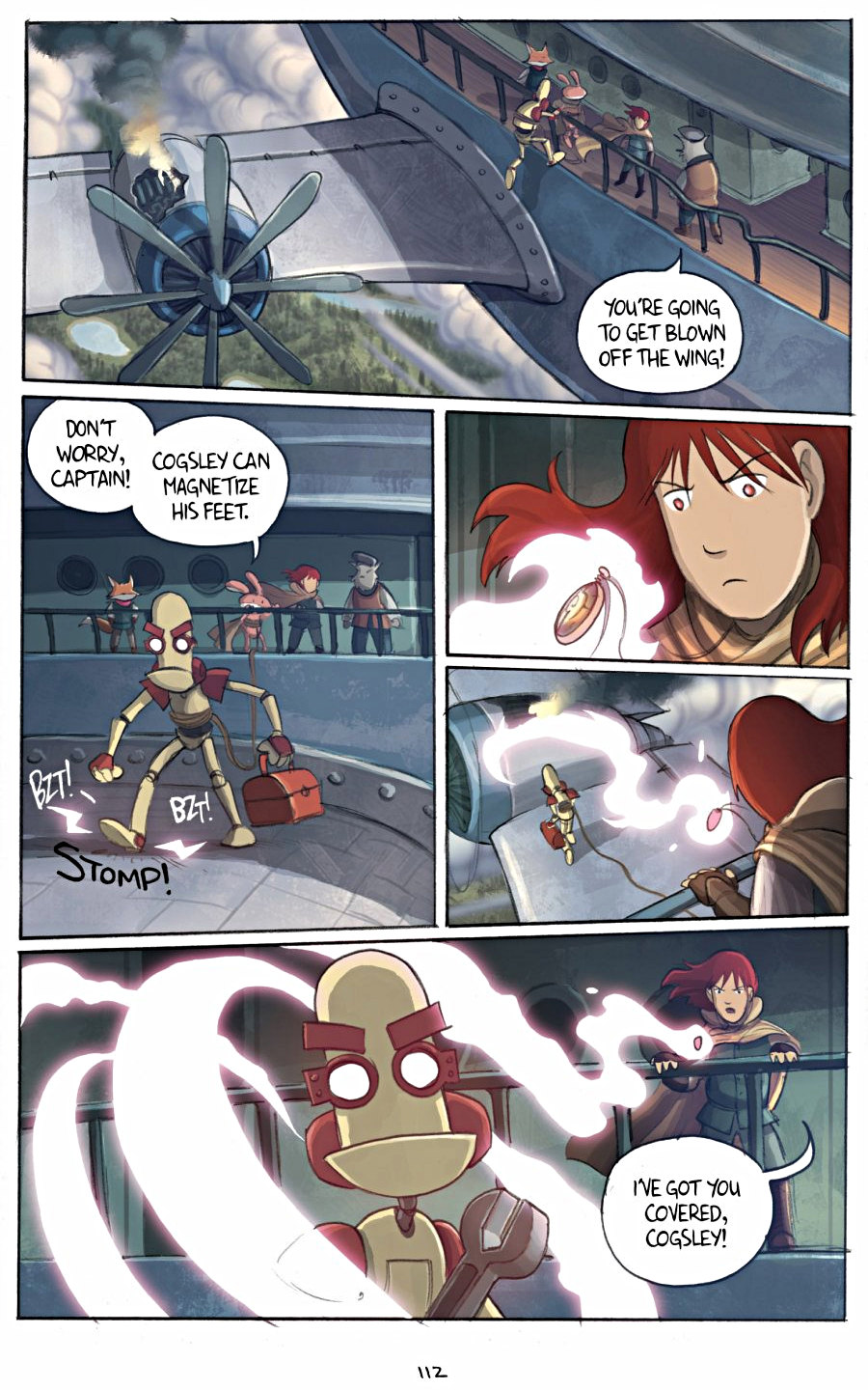 page 112 of amulet 3 cloud searchers graphic novel by kazu kibuishi