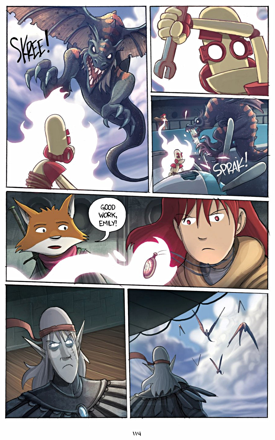 page 114 of amulet 3 cloud searchers graphic novel by kazu kibuishi