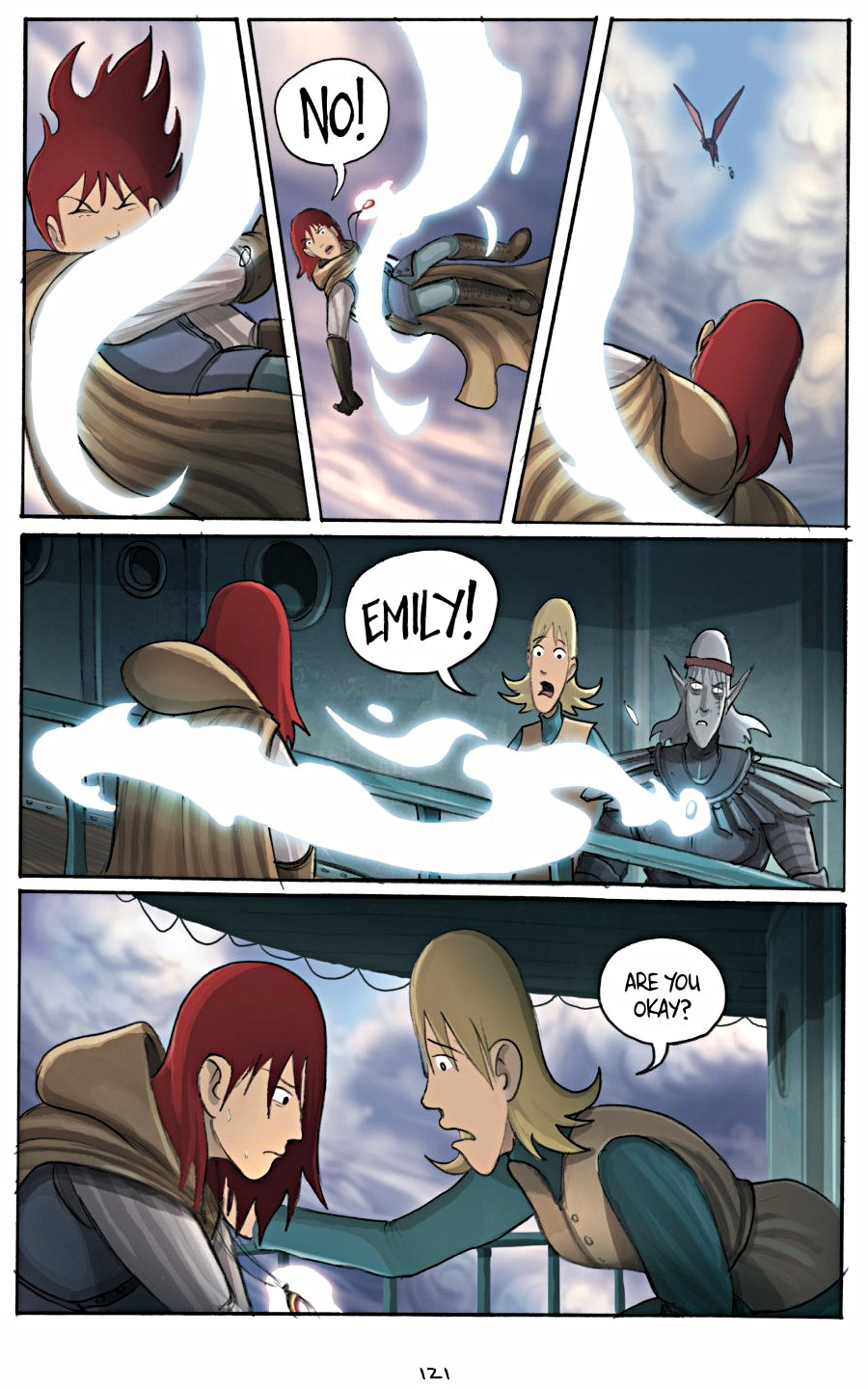 page 121 of amulet 3 cloud searchers graphic novel by kazu kibuishi