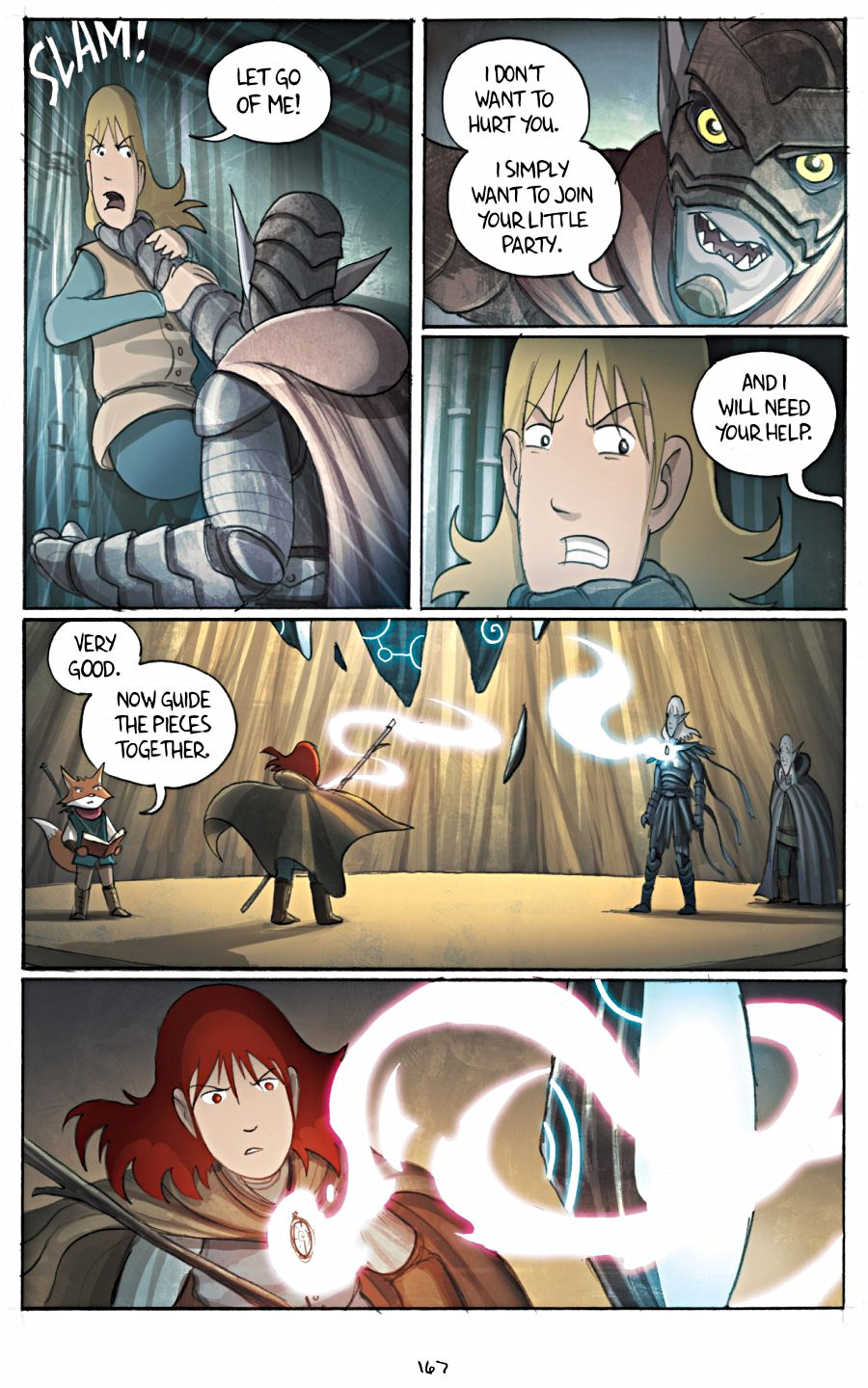 page 167 of amulet 3 cloud searchers graphic novel by kazu kibuishi