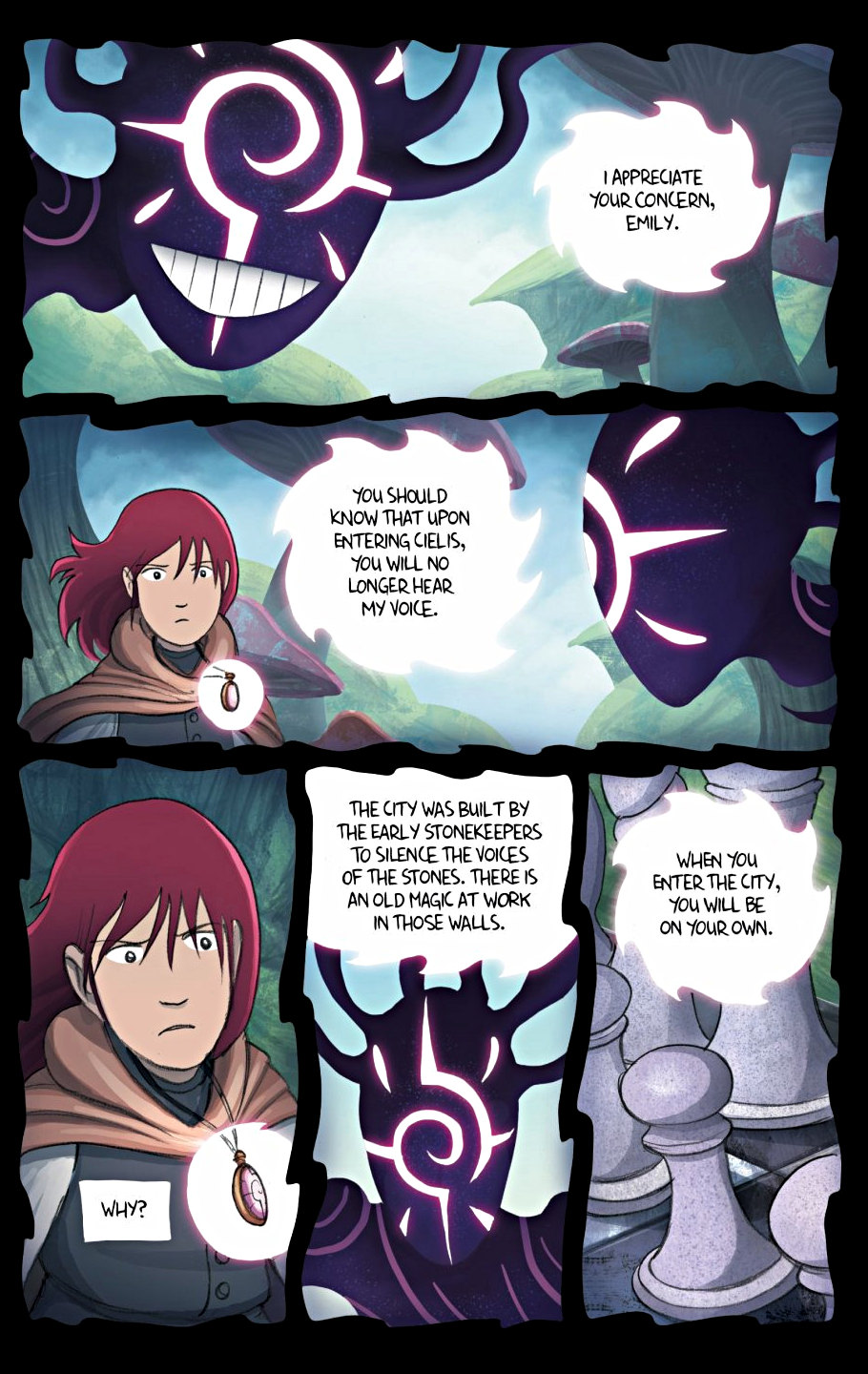 page 6 of amulet 4 last council graphic novel by kazu kibuishi