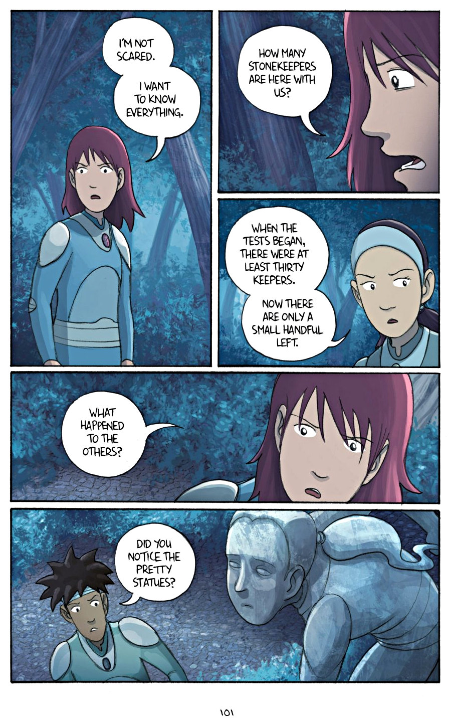 page 101 of amulet 4 last council graphic novel by kazu kibuishi