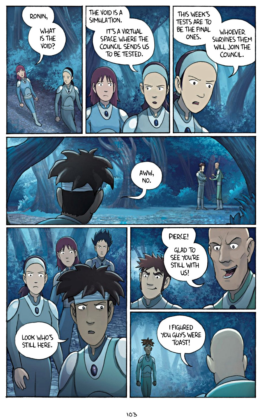 page 103 of amulet 4 last council graphic novel by kazu kibuishi