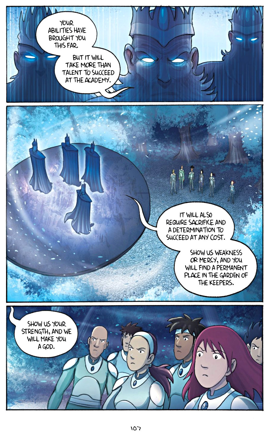 page 107 of amulet 4 last council graphic novel by kazu kibuishi
