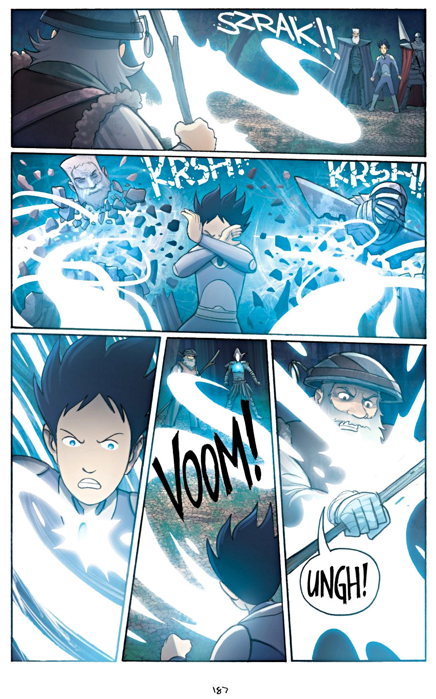 page 187 of amulet 4 last council graphic novel by kazu kibuishi