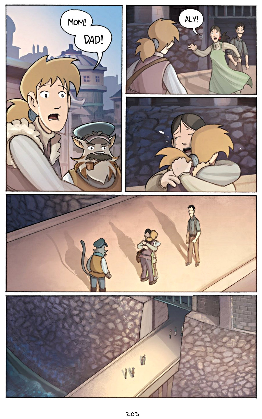 page 203 of amulet 4 last council graphic novel by kazu kibuishi