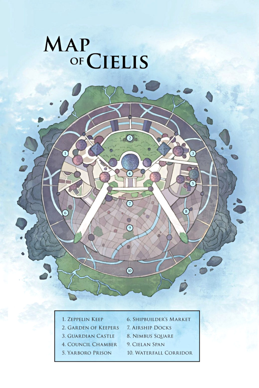 cielis map of amulet 4 last council graphic novel by kazu kibuishi