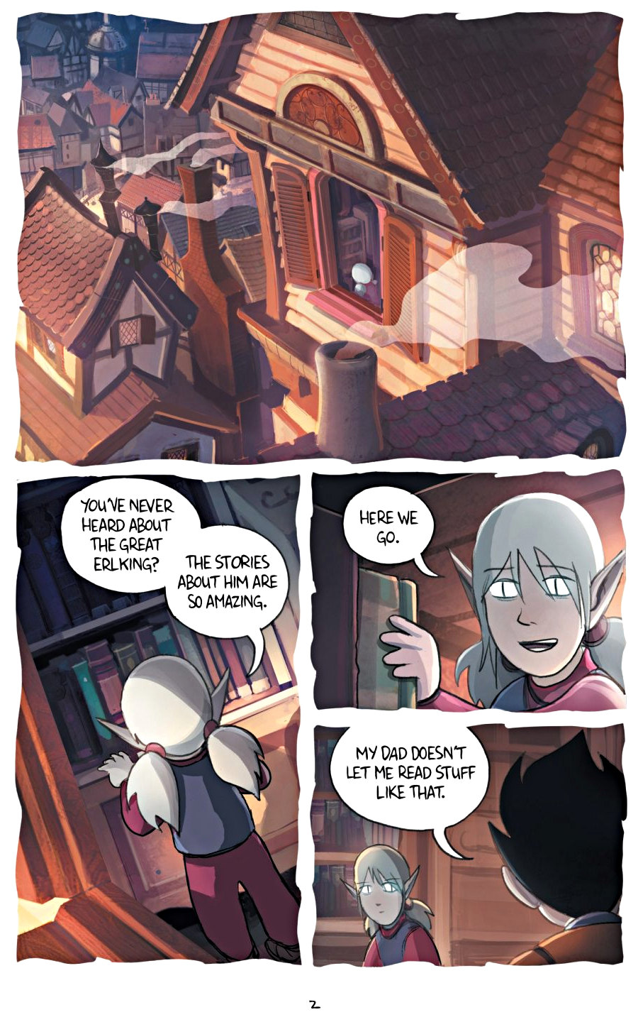page 2 of amulet 5 prince of the elves graphic novel