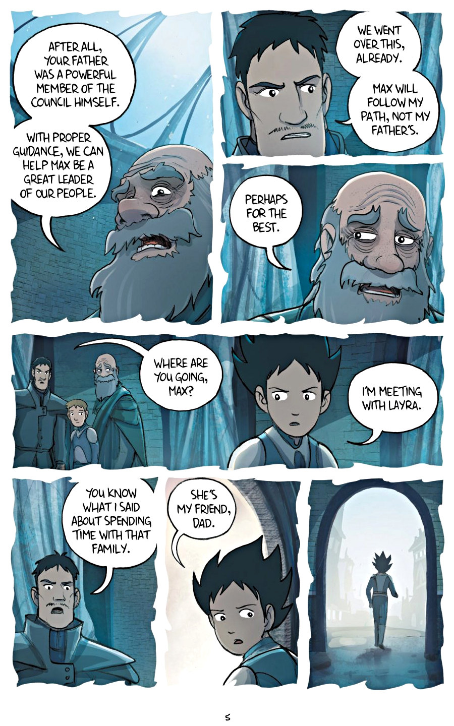 page 5 of amulet 5 prince of the elves graphic novel