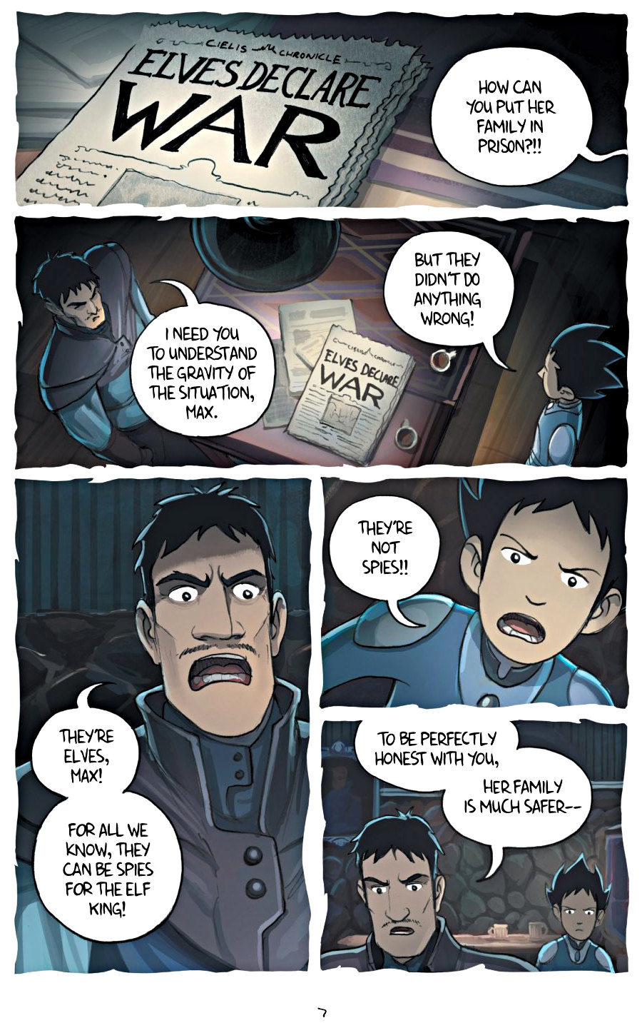 page 7 of amulet 5 prince of the elves graphic novel