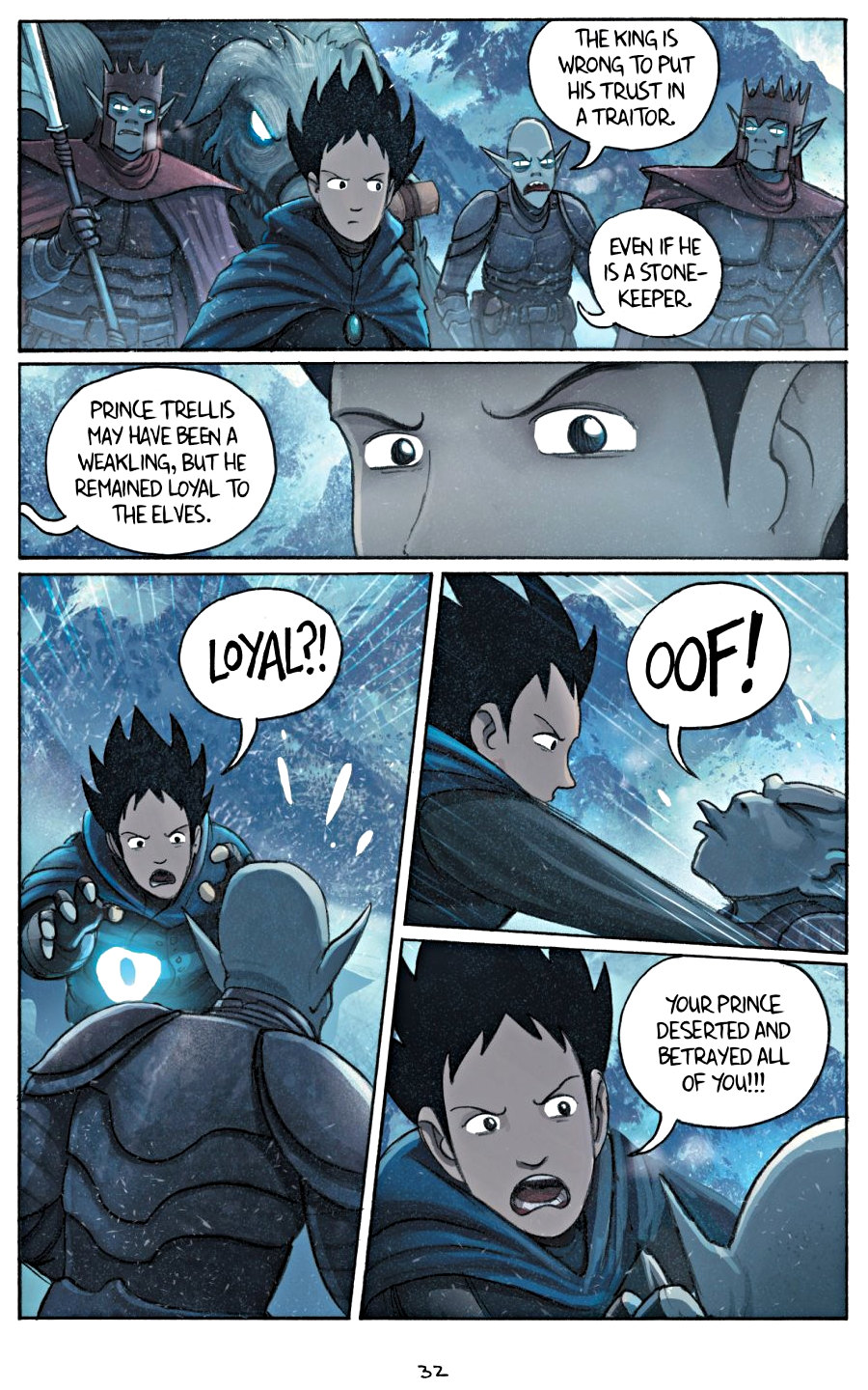 page 32 of amulet 5 prince of the elves graphic novel