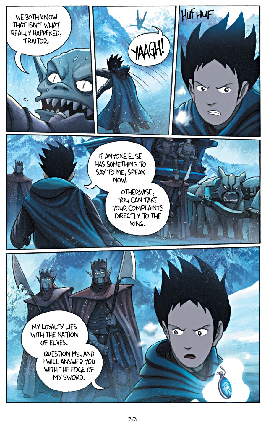 page 33 of amulet 5 prince of the elves graphic novel
