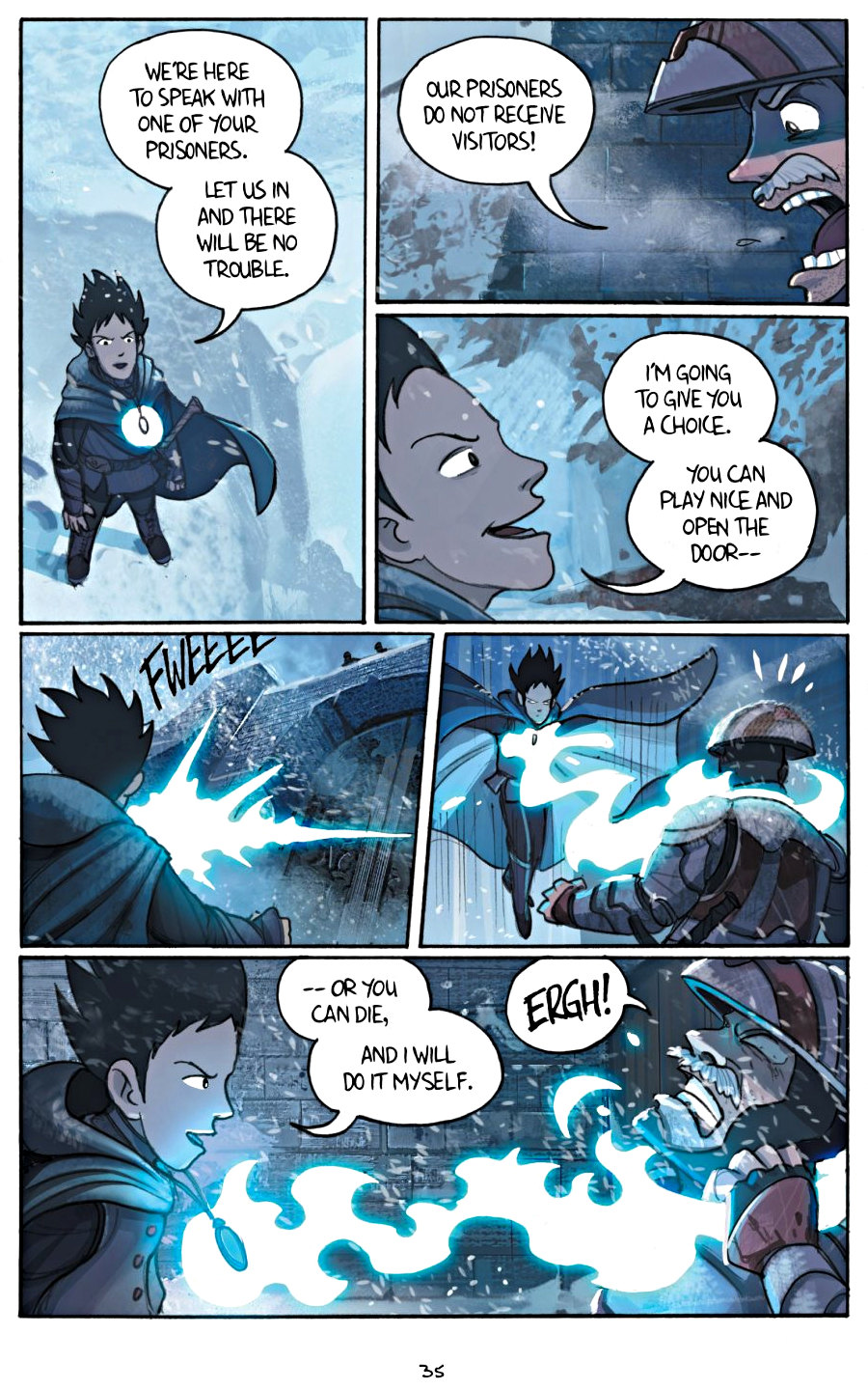 page 35 of amulet 5 prince of the elves graphic novel