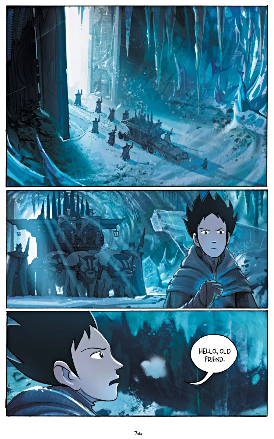 page 36 of amulet 5 prince of the elves graphic novel