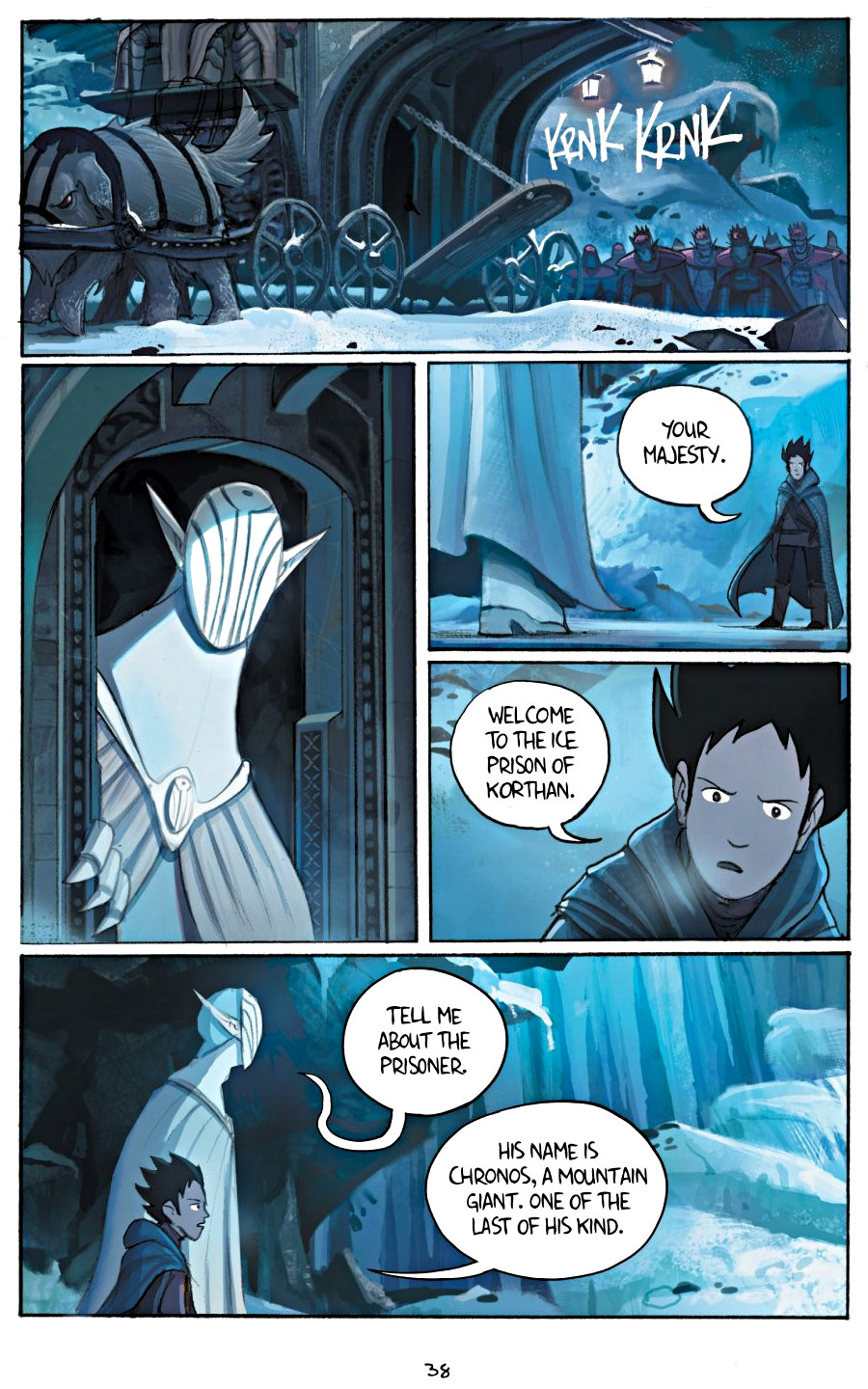 page 38 of amulet 5 prince of the elves graphic novel