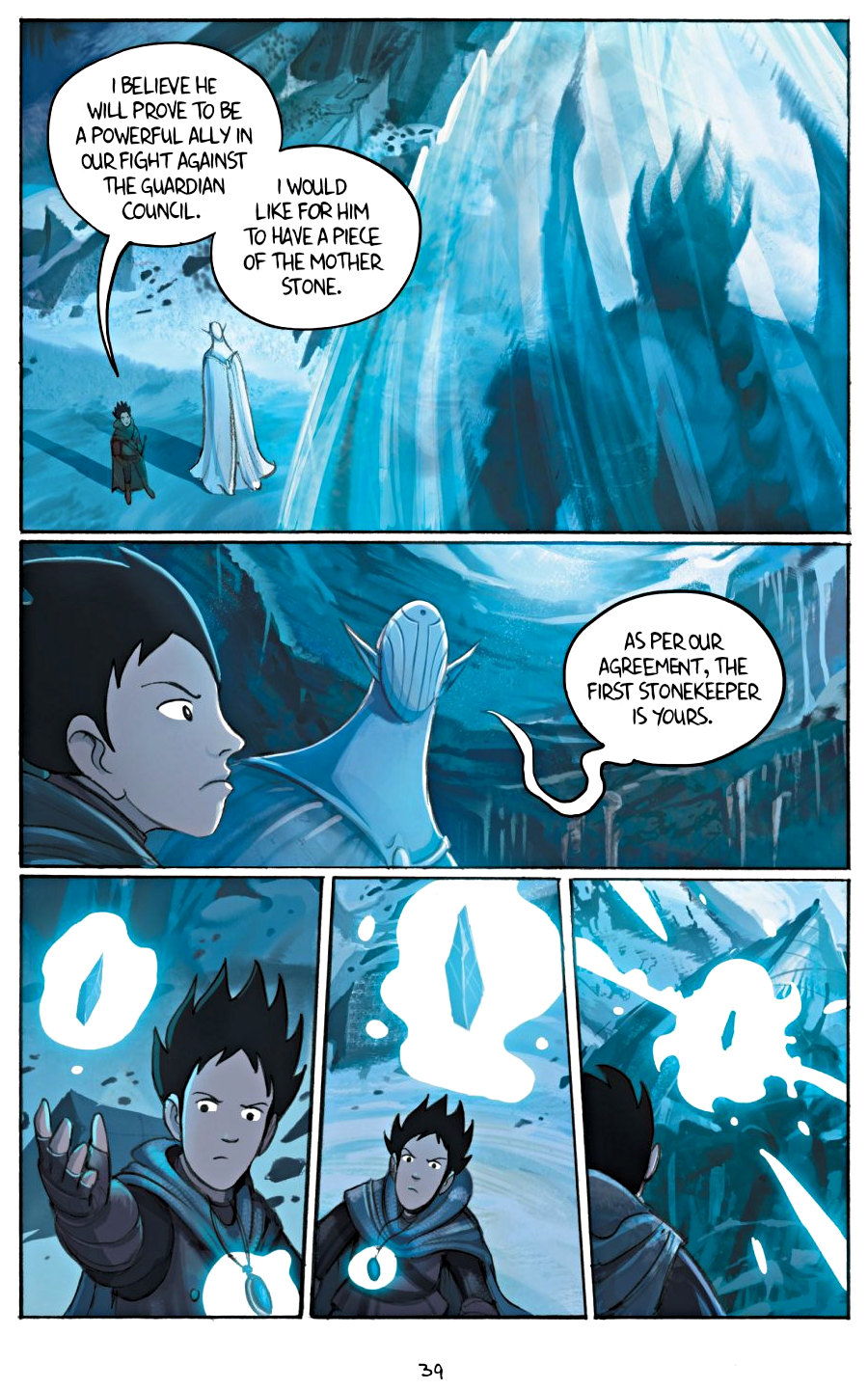 page 39 of amulet 5 prince of the elves graphic novel