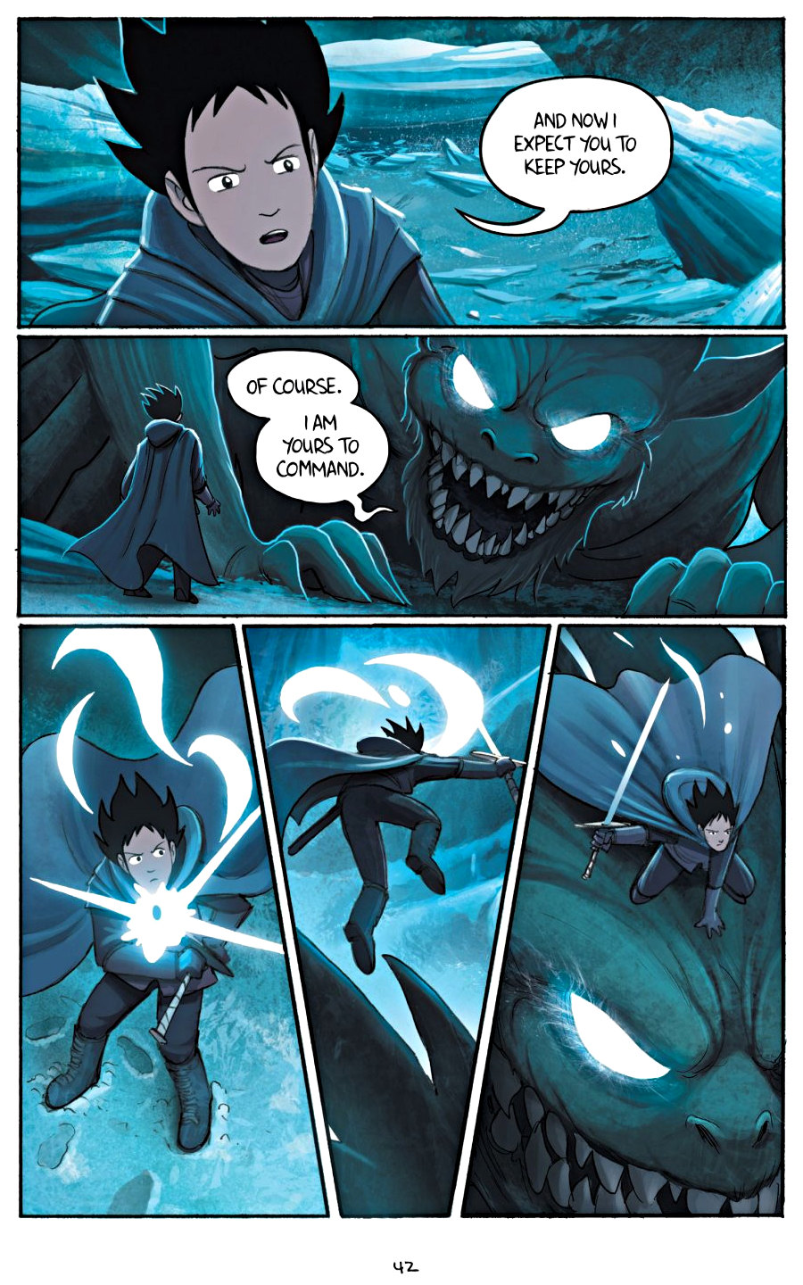 page 42 of amulet 5 prince of the elves graphic novel