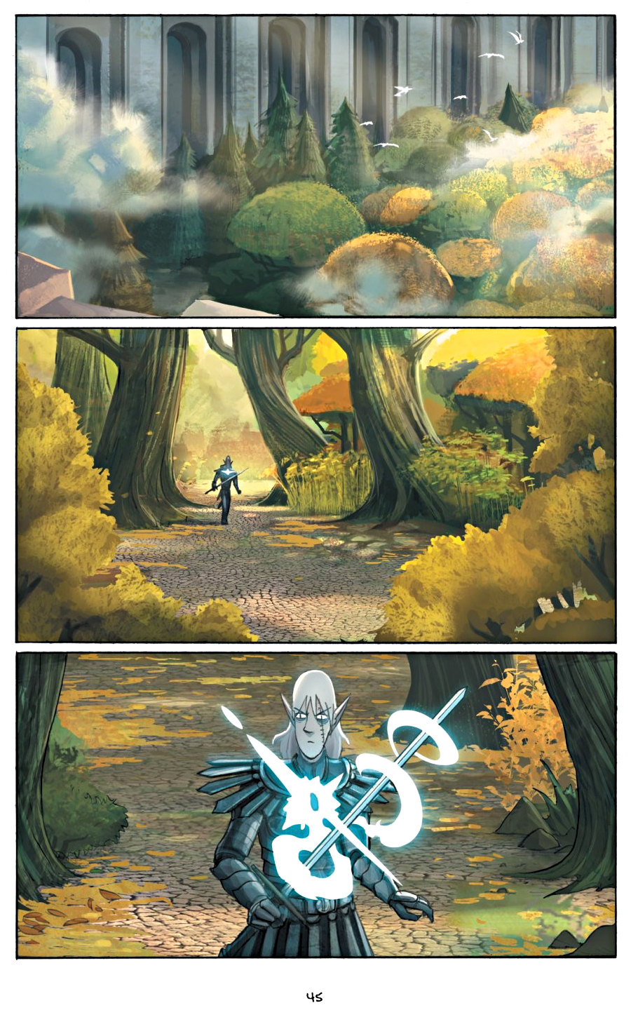 page 45 of amulet 5 prince of the elves graphic novel