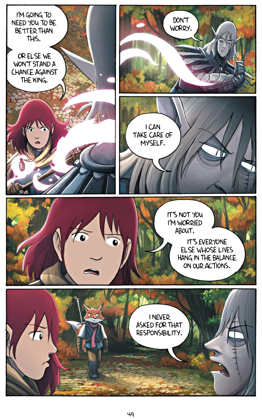 page 49 of amulet 5 prince of the elves graphic novel