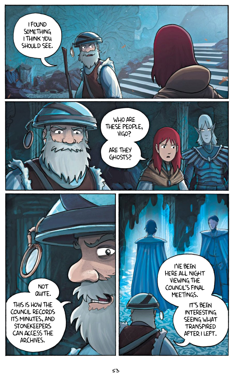page 53 of amulet 5 prince of the elves graphic novel