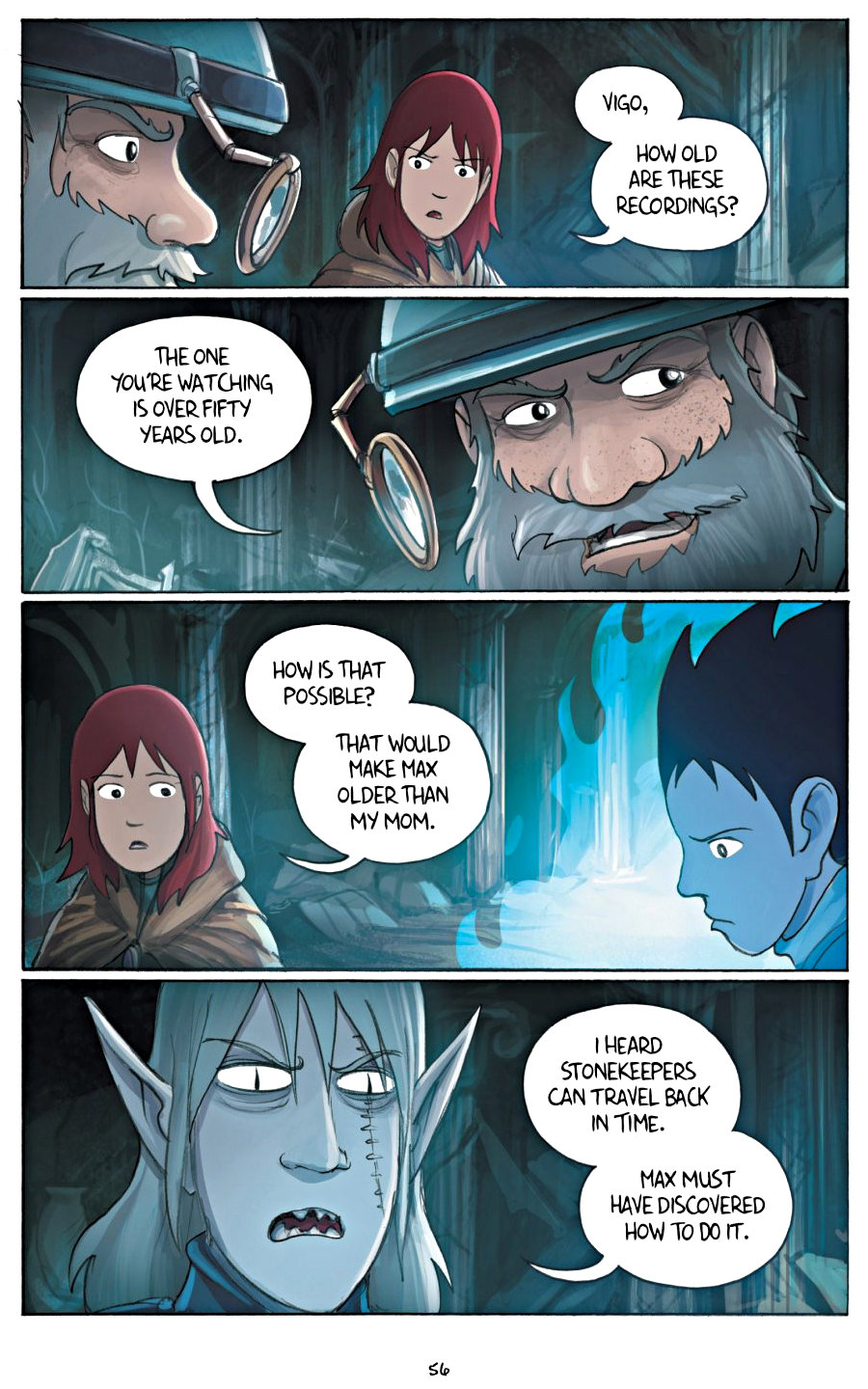 page 56 of amulet 5 prince of the elves graphic novel