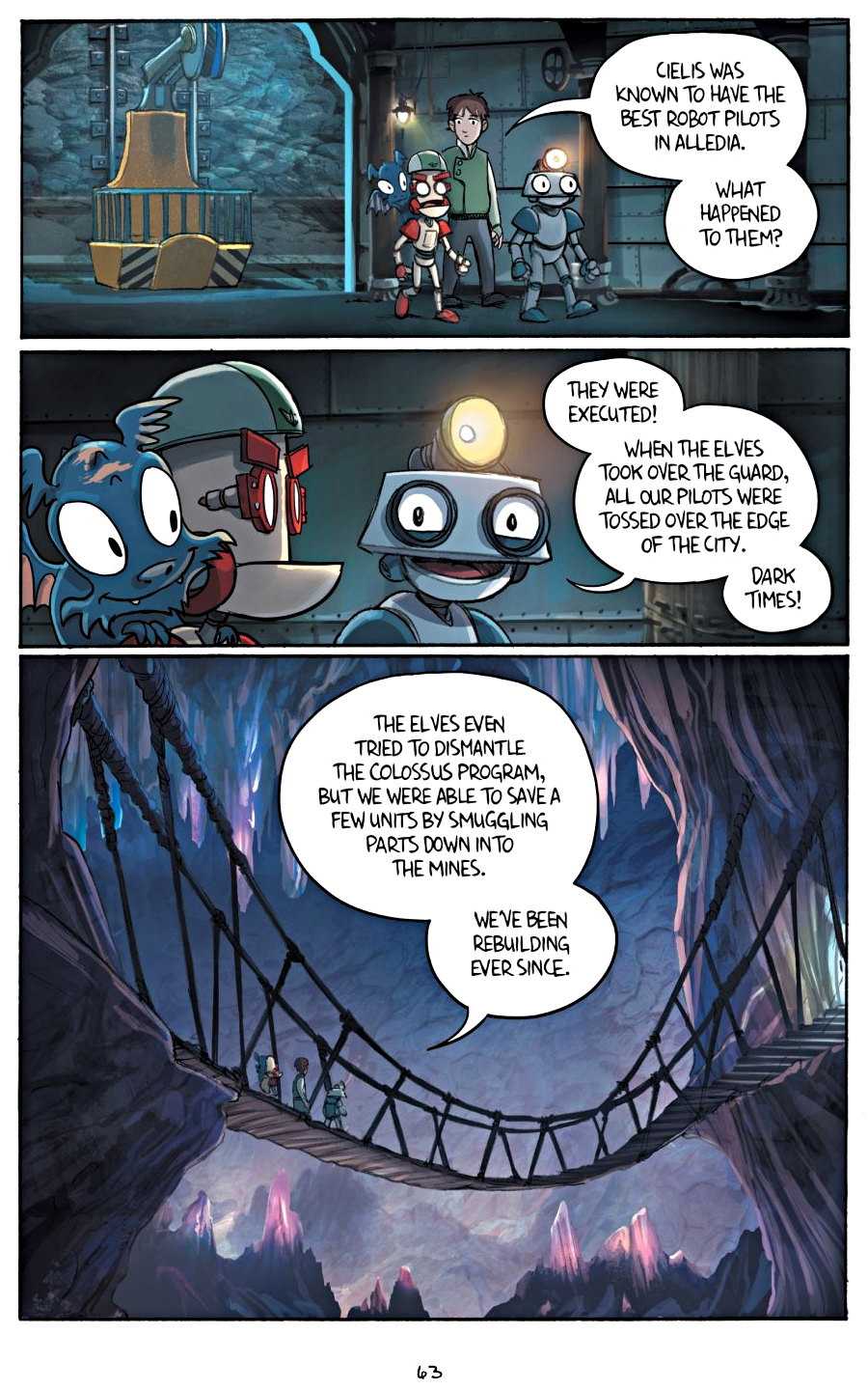 page 63 of amulet 5 prince of the elves graphic novel