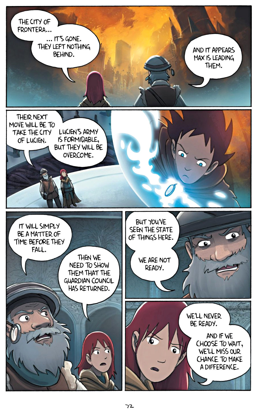 page 72 of amulet 5 prince of the elves graphic novel