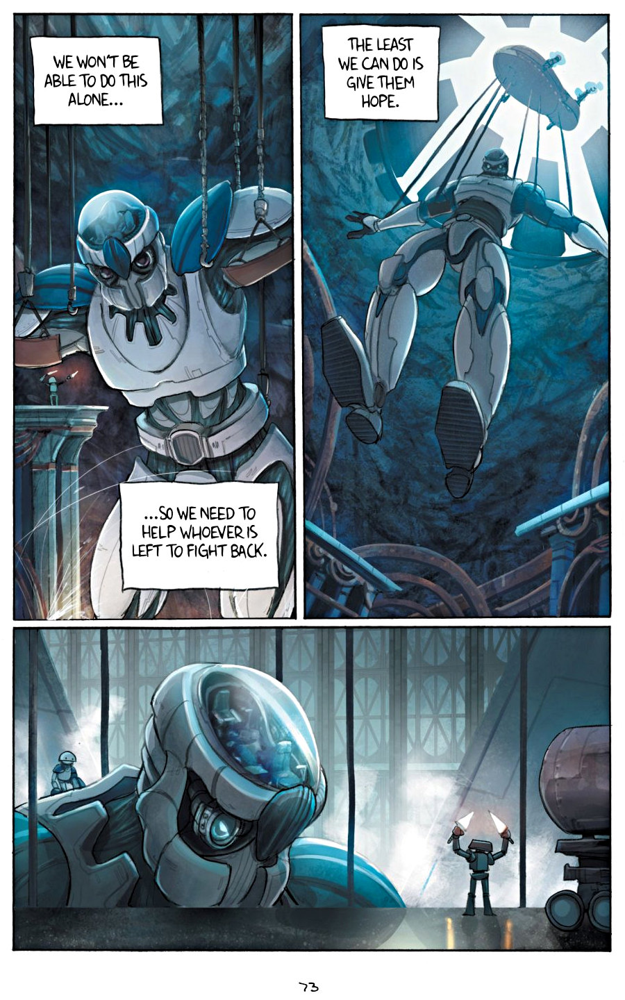 page 73 of amulet 5 prince of the elves graphic novel
