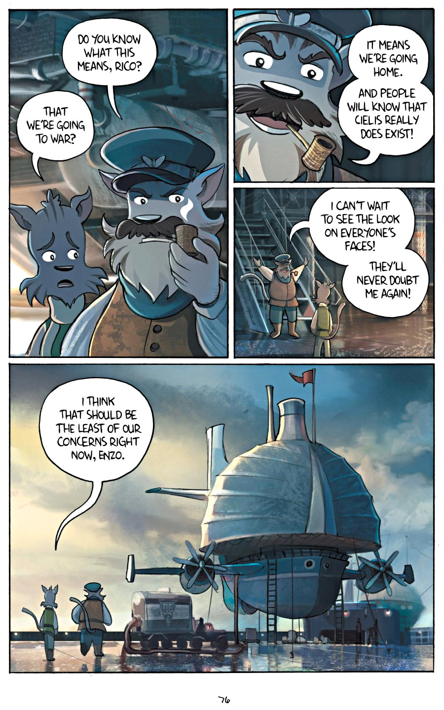 page 76 of amulet 5 prince of the elves graphic novel