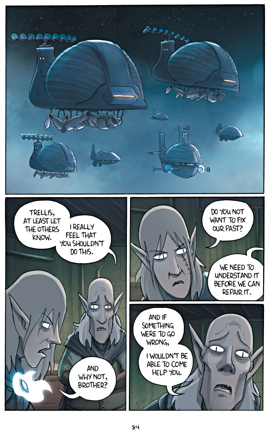 page 84 of amulet 5 prince of the elves graphic novel