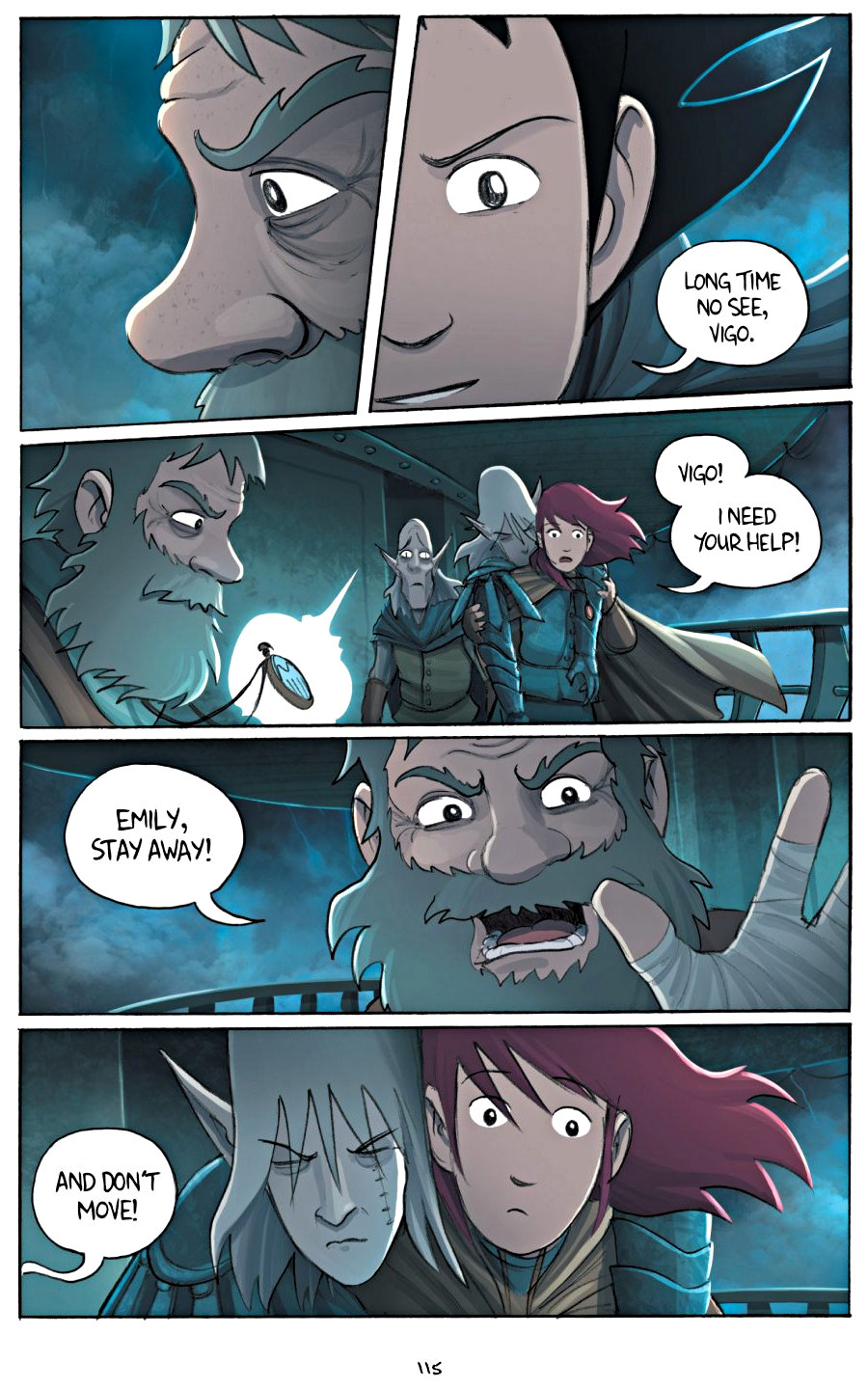 page 115 of amulet 5 prince of the elves graphic novel