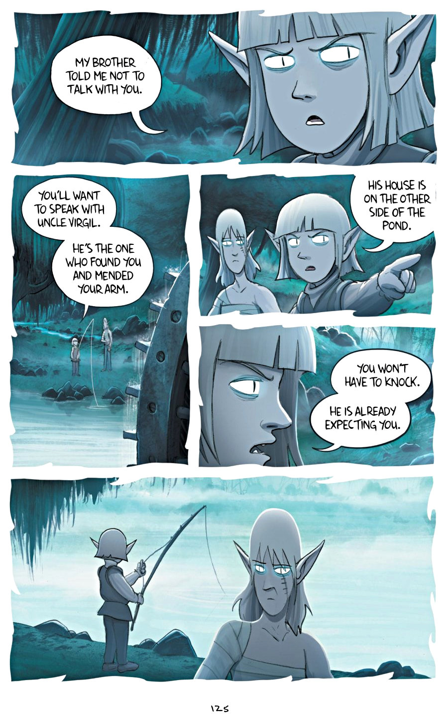 page 125 of amulet 5 prince of the elves graphic novel