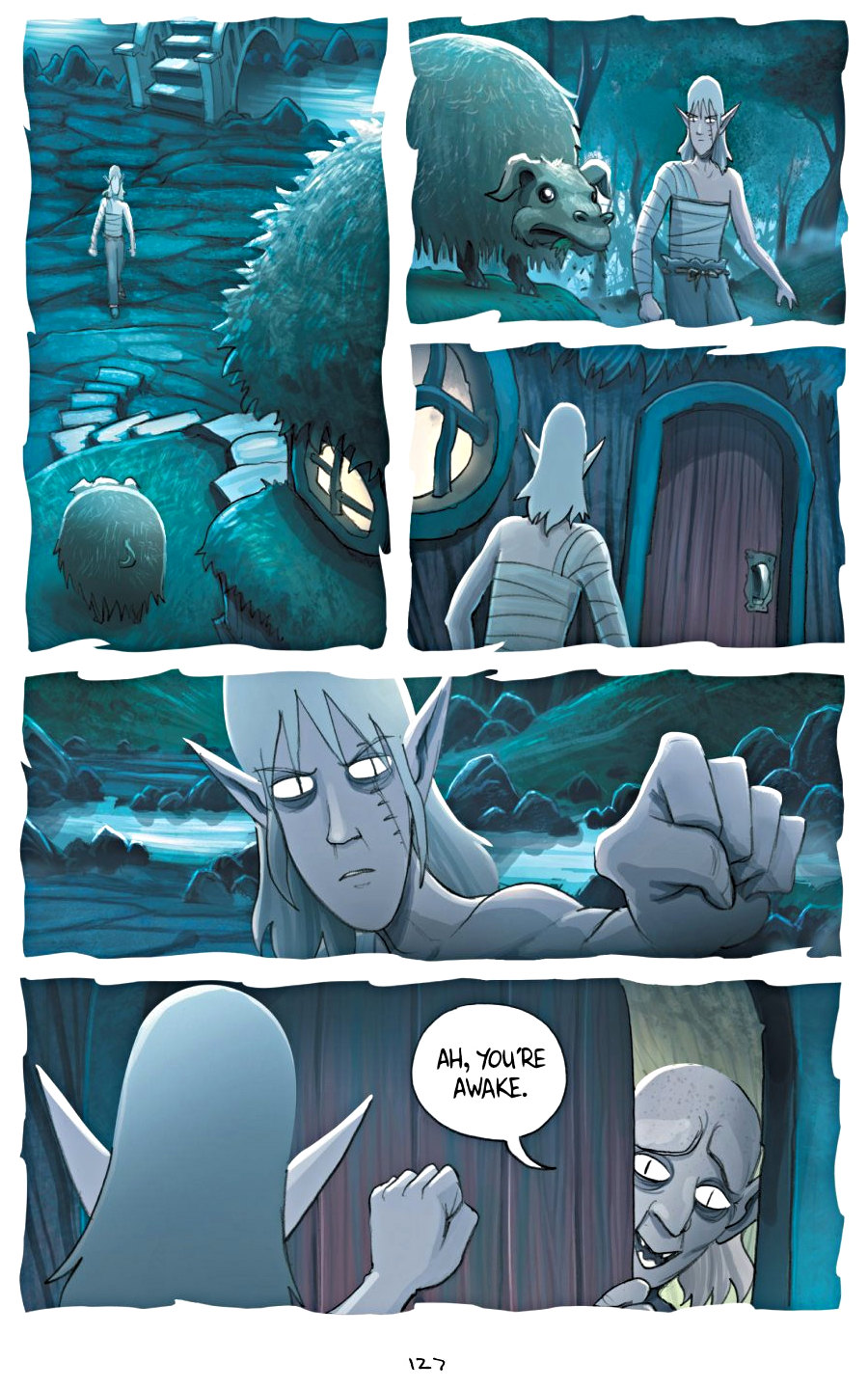 page 127 of amulet 5 prince of the elves graphic novel